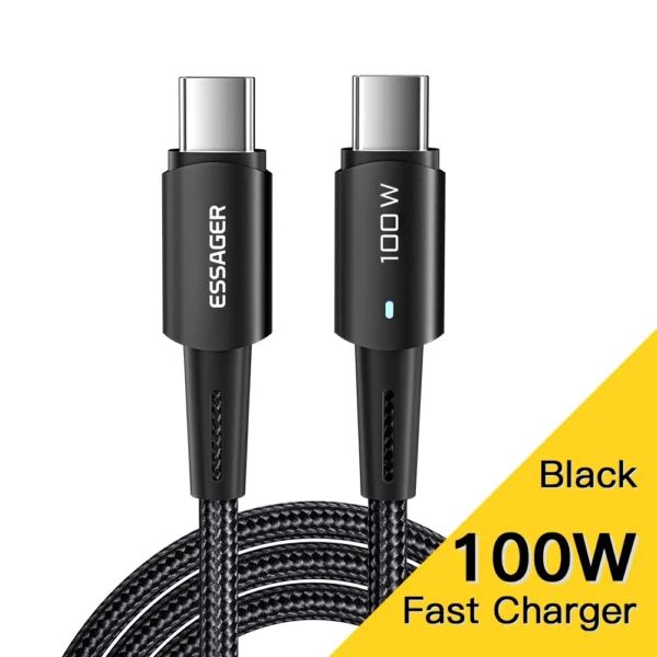 Essager 240W Super Fast Charge Type-C 67W Cable Quick Charge USB Cable 6A For Xiaomi 12Pro Redmi K5 - Image 10